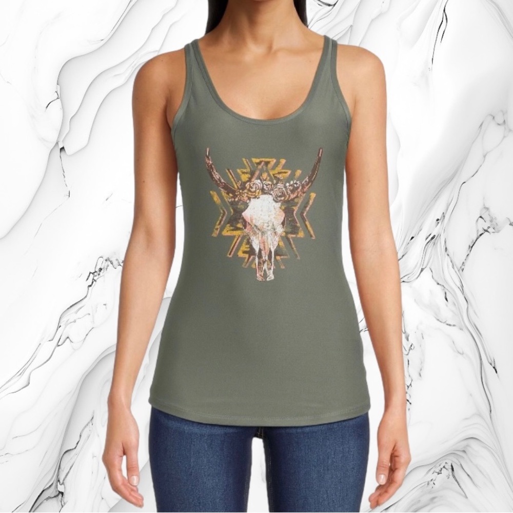 Skull Scoop Tank